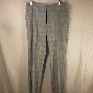 NWT Karen Kane Women's Gray Plaid Trousers - 8